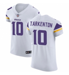 Men's Nike Minnesota Vikings #10 Fran Tarkenton White Vapor Untouchable Elite Player NFL Jersey