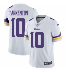 Men's Nike Minnesota Vikings #10 Fran Tarkenton White Vapor Untouchable Limited Player NFL Jersey