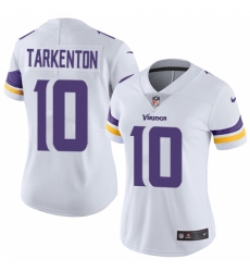 Women's Nike Minnesota Vikings #10 Fran Tarkenton Elite White NFL Jersey