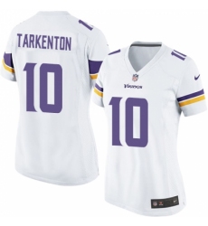 Women's Nike Minnesota Vikings #10 Fran Tarkenton Game White NFL Jersey