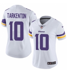 Women's Nike Minnesota Vikings #10 Fran Tarkenton White Vapor Untouchable Limited Player NFL Jersey