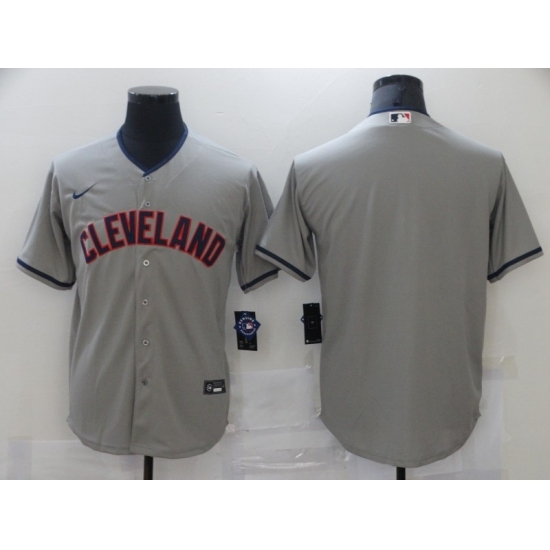 Men's Nike Cleveland Indians Blank Gray Home Baseball Jersey