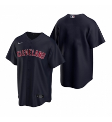 Men's Nike Cleveland Indians Blank Navy Alternate Baseball Jersey