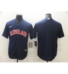 Men's Nike Cleveland Indians Blank Navy Home Baseball Jersey