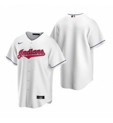 Men's Nike Cleveland Indians Blank White Home Baseball Jersey