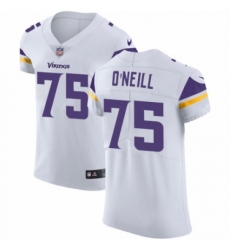 Men's Nike Minnesota Vikings #75 Brian O'Neill White Vapor Untouchable Elite Player NFL Jersey