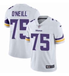 Men's Nike Minnesota Vikings #75 Brian O'Neill White Vapor Untouchable Limited Player NFL Jersey