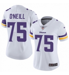 Women's Nike Minnesota Vikings #75 Brian O'Neill White Vapor Untouchable Limited Player NFL Jersey