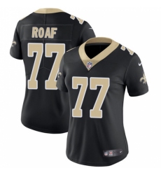 Women's Nike New Orleans Saints #77 Willie Roaf Black Team Color Vapor Untouchable Limited Player NFL Jersey