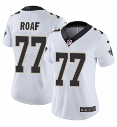 Women's Nike New Orleans Saints #77 Willie Roaf Elite White NFL Jersey