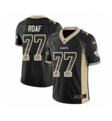 Youth Nike New Orleans Saints #77 Willie Roaf Limited Black Rush Drift Fashion NFL Jersey