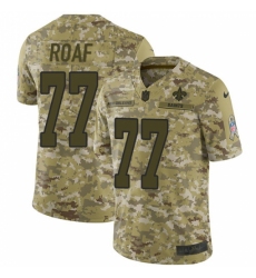 Youth Nike New Orleans Saints #77 Willie Roaf Limited Camo 2018 Salute to Service NFL Jersey