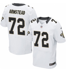 Men's Nike New Orleans Saints #72 Terron Armstead White Vapor Untouchable Elite Player NFL Jersey