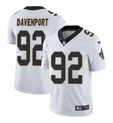 Nike New Orleans Saints #92 Marcus Davenport White Men's Stitched NFL Vapor Untouchable Limited Jersey