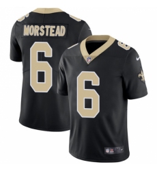 Youth Nike New Orleans Saints #6 Thomas Morstead Black Team Color Vapor Untouchable Limited Player NFL Jersey