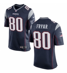 Men's Nike New England Patriots #80 Irving Fryar Game Navy Blue Team Color NFL Jersey