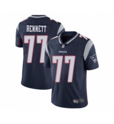 Men's New England Patriots #77 Michael Bennett Navy Blue Team Color Vapor Untouchable Limited Player Football Jersey