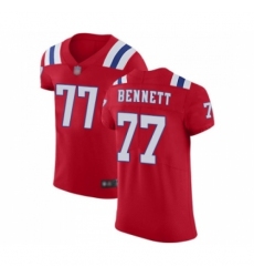 Men's New England Patriots #77 Michael Bennett Red Alternate Vapor Untouchable Elite Player Football Jersey