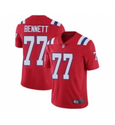 Men's New England Patriots #77 Michael Bennett Red Alternate Vapor Untouchable Limited Player Football Jersey