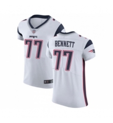 Men's New England Patriots #77 Michael Bennett White Vapor Untouchable Elite Player Football Jersey