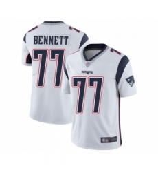 Men's New England Patriots #77 Michael Bennett White Vapor Untouchable Limited Player Football Jersey