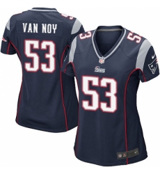 Women's Nike New England Patriots #53 Kyle Van Noy Game Navy Blue Team Color NFL Jersey
