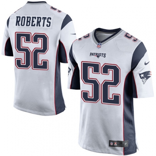 Men's Nike New England Patriots #52 Elandon Roberts Game White NFL Jersey Men's Nike New England Patriots #52 Elandon Roberts Game White NFL Jersey