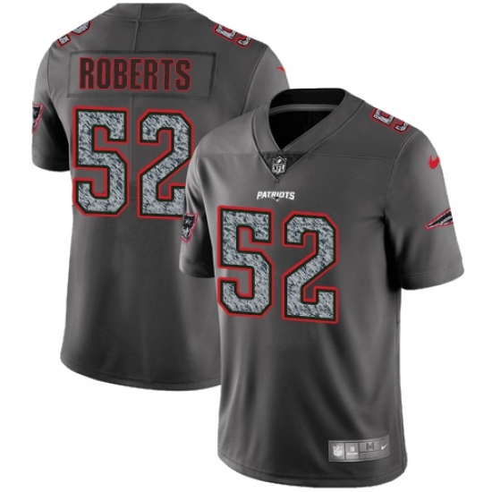 Men's Nike New England Patriots #52 Elandon Roberts Gray Static Vapor Untouchable Limited NFL Jersey Men's Nike New England Patriots #52 Elandon Roberts Gray Static Vapor Untouchable Limited NFL Jersey