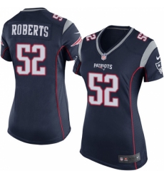 Women's Nike New England Patriots #52 Elandon Roberts Game Navy Blue Team Color NFL Jersey