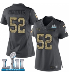 Women's Nike New England Patriots #52 Elandon Roberts Limited Black 2016 Salute to Service Super Bowl LII NFL Jersey