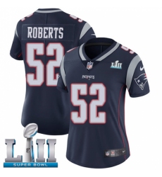 Women's Nike New England Patriots #52 Elandon Roberts Navy Blue Team Color Vapor Untouchable Limited Player Super Bowl LII NFL Jersey