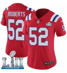 Women's Nike New England Patriots #52 Elandon Roberts Red Alternate Vapor Untouchable Limited Player Super Bowl LII NFL Jersey