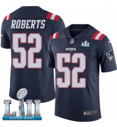 Youth Nike New England Patriots #52 Elandon Roberts Limited Navy Blue Rush Vapor Untouchable Super Bowl LII NFL Jersey