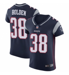 Men's Nike New England Patriots #38 Brandon Bolden Navy Blue Team Color Vapor Untouchable Elite Player NFL Jersey