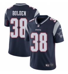 Men's Nike New England Patriots #38 Brandon Bolden Navy Blue Team Color Vapor Untouchable Limited Player NFL Jersey