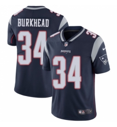 Men's Nike New England Patriots #34 Rex Burkhead Navy Blue Team Color Vapor Untouchable Limited Player NFL Jersey