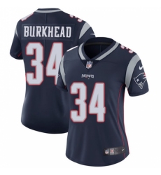 Women's Nike New England Patriots #34 Rex Burkhead Navy Blue Team Color Vapor Untouchable Limited Player NFL Jersey
