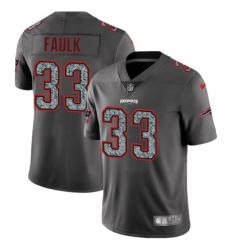 Youth Nike New England Patriots #33 Kevin Faulk Gray Static Untouchable Limited NFL Jersey