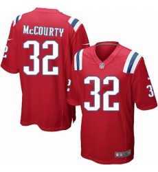 Men's Nike New England Patriots #32 Devin McCourty Game Red Alternate NFL Jersey