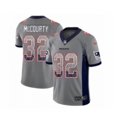 Men's Nike New England Patriots #32 Devin McCourty Limited Gray Rush Drift Fashion NFL Jersey