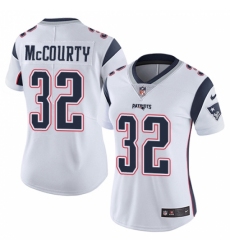 Women's Nike New England Patriots #32 Devin McCourty White Vapor Untouchable Limited Player NFL Jersey