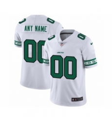 Men's New York Jets Customized White Team Logo Cool Edition Jersey
