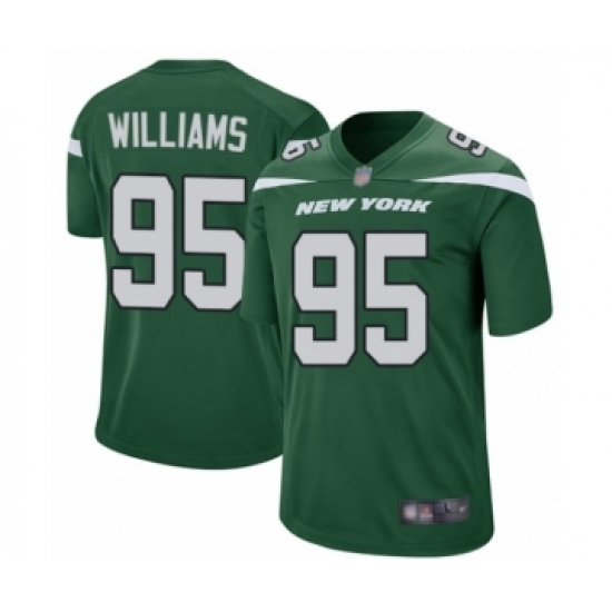 Men's New York Jets #95 Quinnen Williams Game Green Team Color Football Jersey Men's New York Jets #95 Quinnen Williams Game Green Team Color Football Jersey