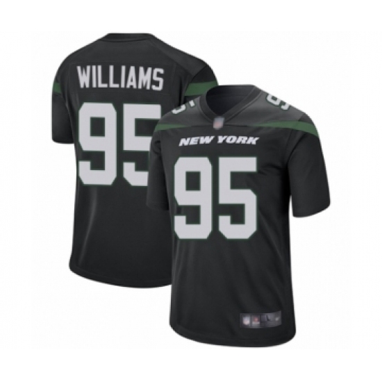 Men's New York Jets #95 Quinnen Williams Game Navy Blue Alternate Football Jersey Men's New York Jets #95 Quinnen Williams Game Navy Blue Alternate Football Jersey