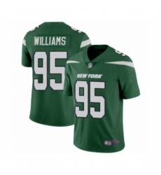 Men's New York Jets #95 Quinnen Williams Green Team Color Vapor Untouchable Limited Player Football Jersey