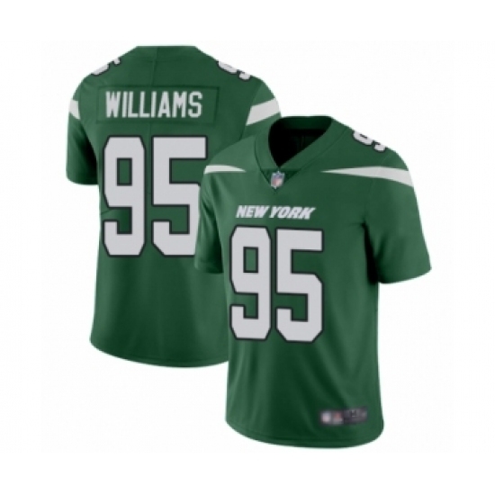 Men's New York Jets #95 Quinnen Williams Green Team Color Vapor Untouchable Limited Player Football Jersey Men's New York Jets #95 Quinnen Williams Green Team Color Vapor Untouchable Limited Player Football Jersey