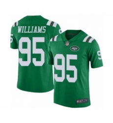 Men's New York Jets #95 Quinnen Williams Limited Green Rush Vapor Untouchable Football Jersey Men's New York Jets #95 Quinnen Williams Limited Green Rush Vapor Untouchable Football Jersey
