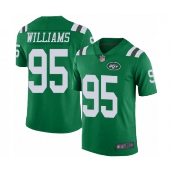 Men's New York Jets #95 Quinnen Williams Limited Green Rush Vapor Untouchable Football Jersey Men's New York Jets #95 Quinnen Williams Limited Green Rush Vapor Untouchable Football Jersey