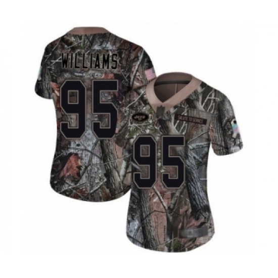 Women's New York Jets #95 Quinnen Williams Limited Camo Rush Realtree Football Jersey Women's New York Jets #95 Quinnen Williams Limited Camo Rush Realtree Football Jersey