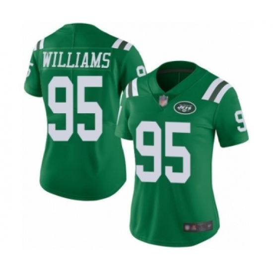 Women's New York Jets #95 Quinnen Williams Limited Green Rush Vapor Untouchable Football Jersey Women's New York Jets #95 Quinnen Williams Limited Green Rush Vapor Untouchable Football Jersey